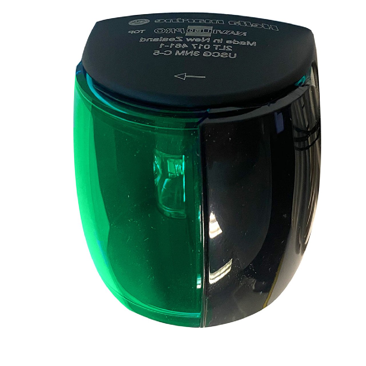 Hella Marine NaviLED PRO Starboard Boat Navigation Lamp - Black - 3NM