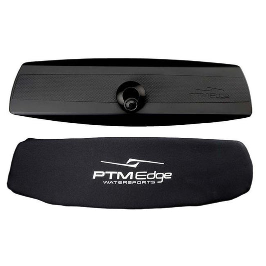 PTM Edge P12848-100BK-MS VR-140 Elite Mirror & Cover Combo for Boat, Black