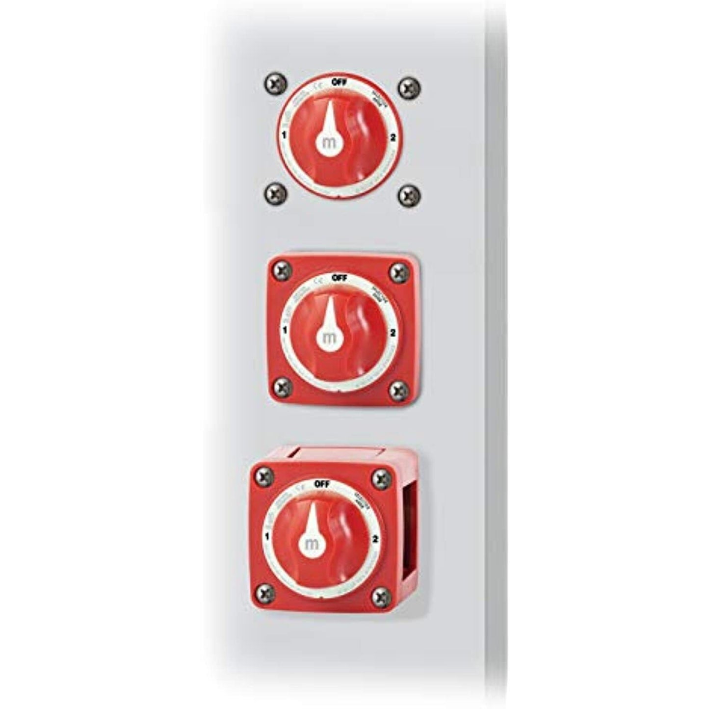 Blue Sea 6008 M-Series Battery Switch 3 Position - Red