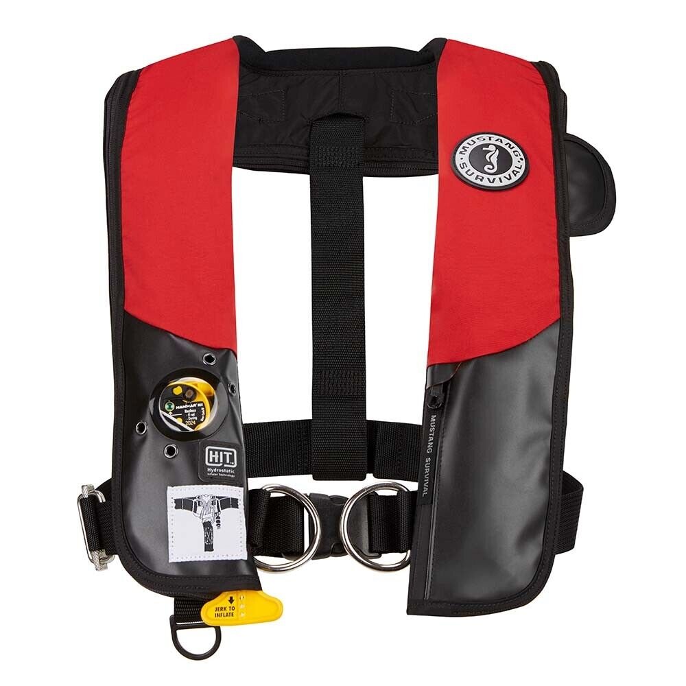 Mustang HIT Inflatable Automatic PFD With Harness-Red/Black