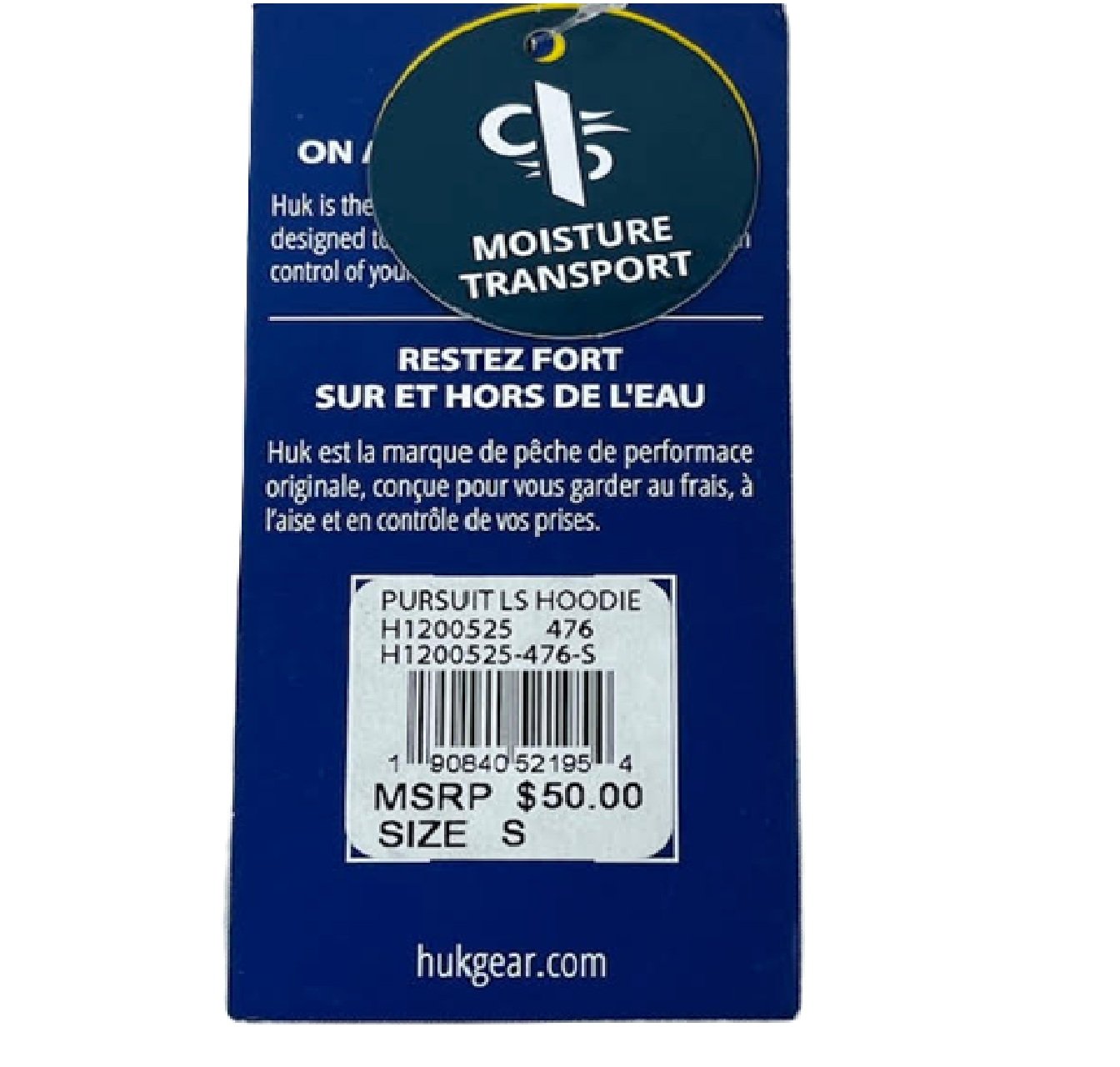 HUK Men's Standard Pursuit Vented Long Sleeve Hoodie, Fishing Shirt-Small