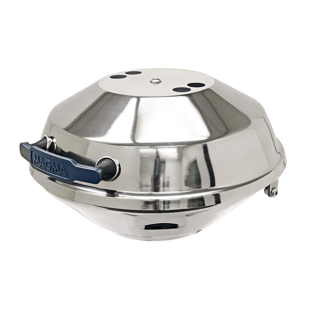 Magma Products, A10-104 Marine Kettle Charcoal Grill w/Hinged Lid, Original Size, Multi,15" Diameter