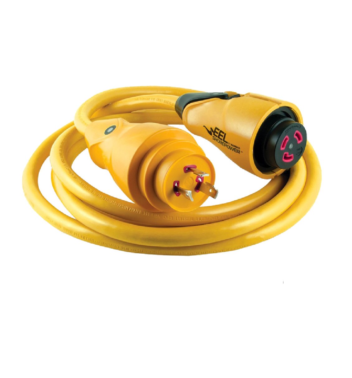 Marinco  30A 125V Shore Power Cordset - 12' - Yellow-CS30-12 EEL