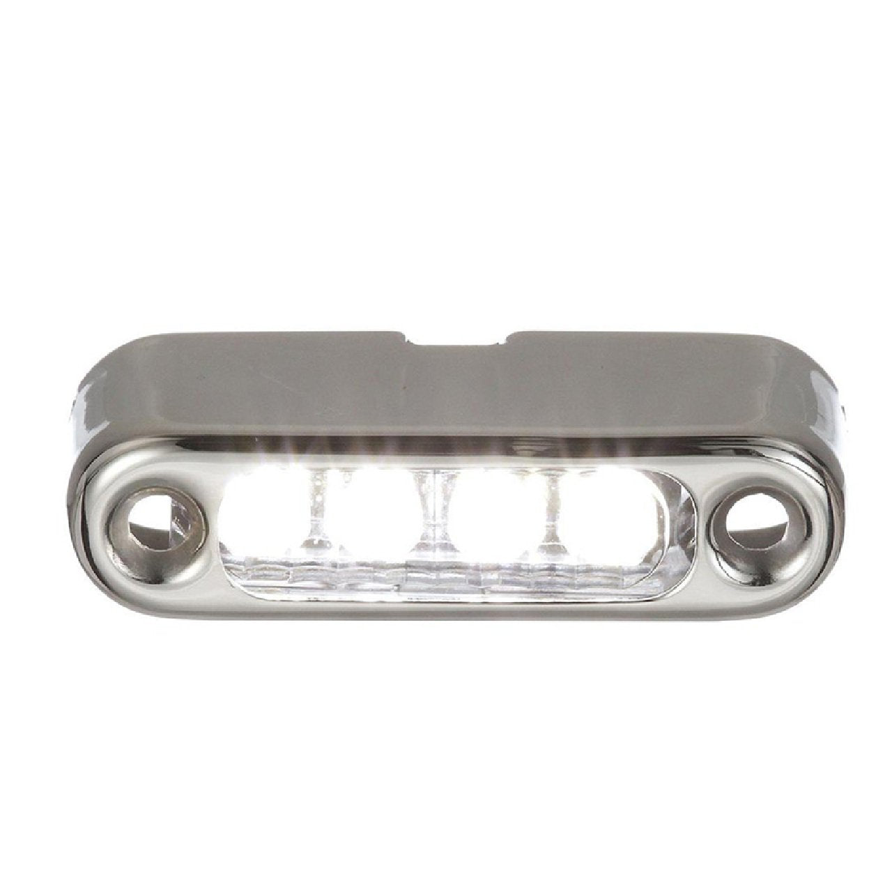 Attwood White LED Micro Boat Light w/Stainless Steel Bezel & Vertical Mount