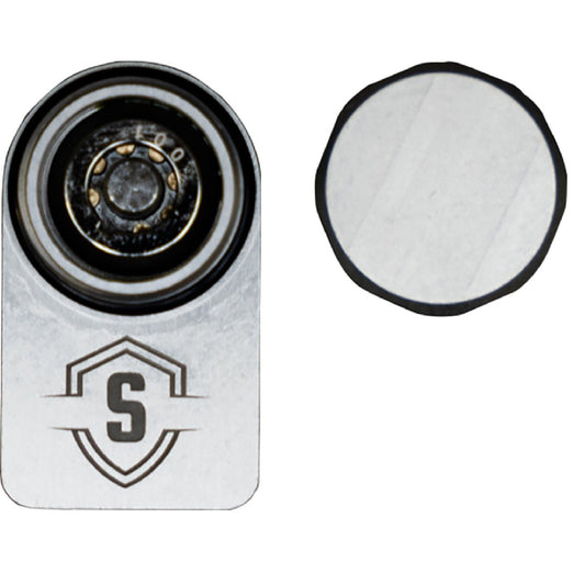 Secure Outdoors Elite Trolling Motor Lock - Single Fits Minn Kota QRB - Silver