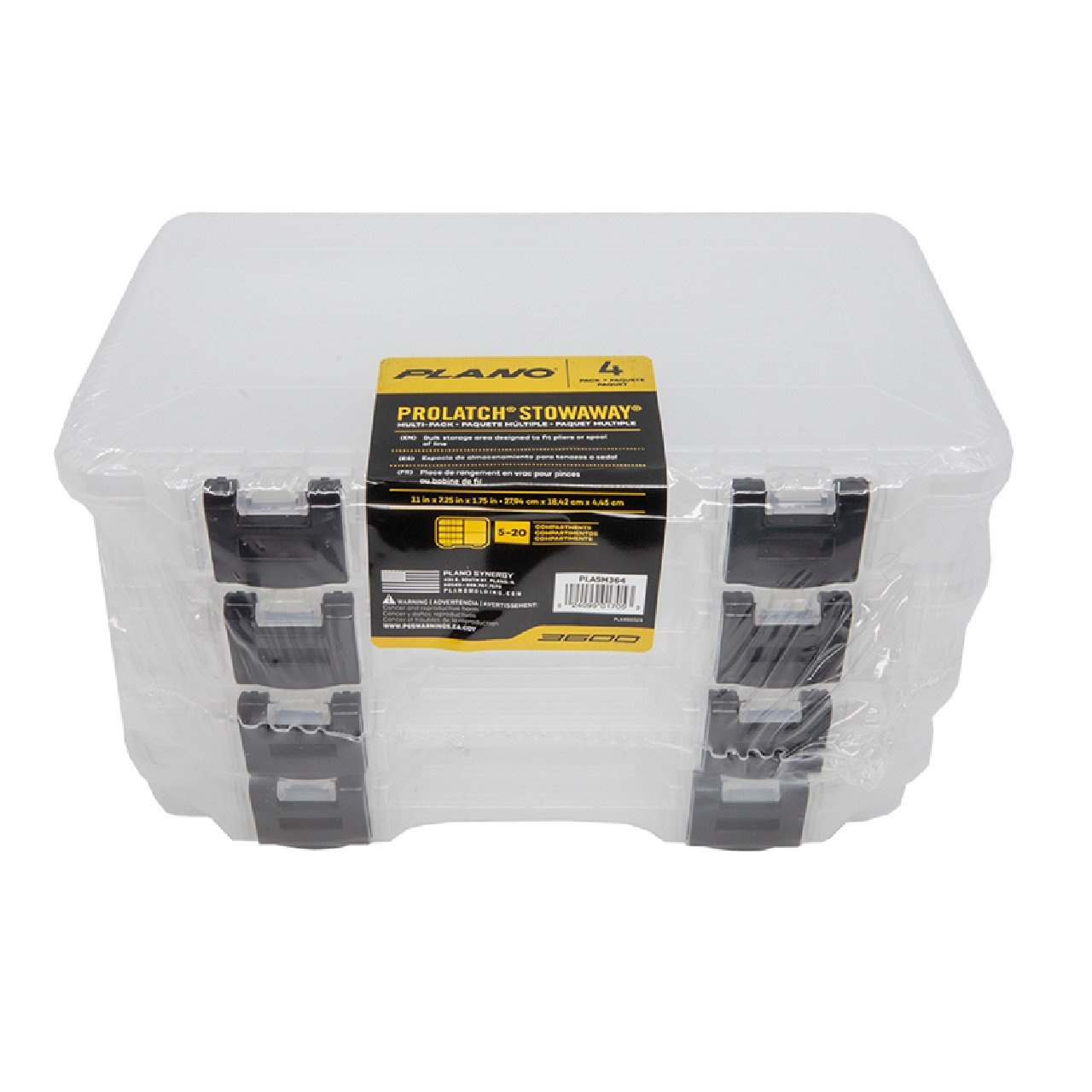 Plano 3650 ProLatch Stowaway Tackle Box -4-Pack