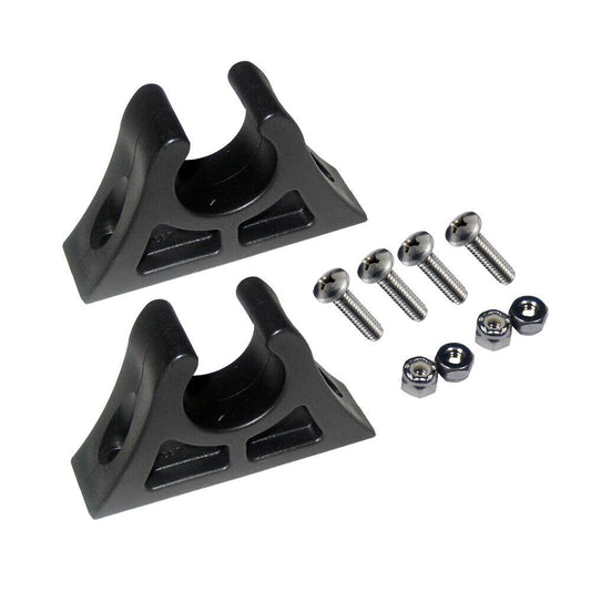 Attwood Boat Paddle Clips - Black Boat Paddle Storage Clips Set of 2