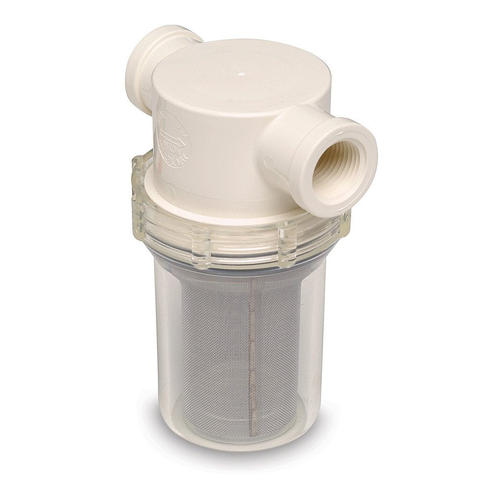 Shurflo by Pentair 3/4" Boat Raw Water Strainer - 50 Mesh Screen (253-220-01)