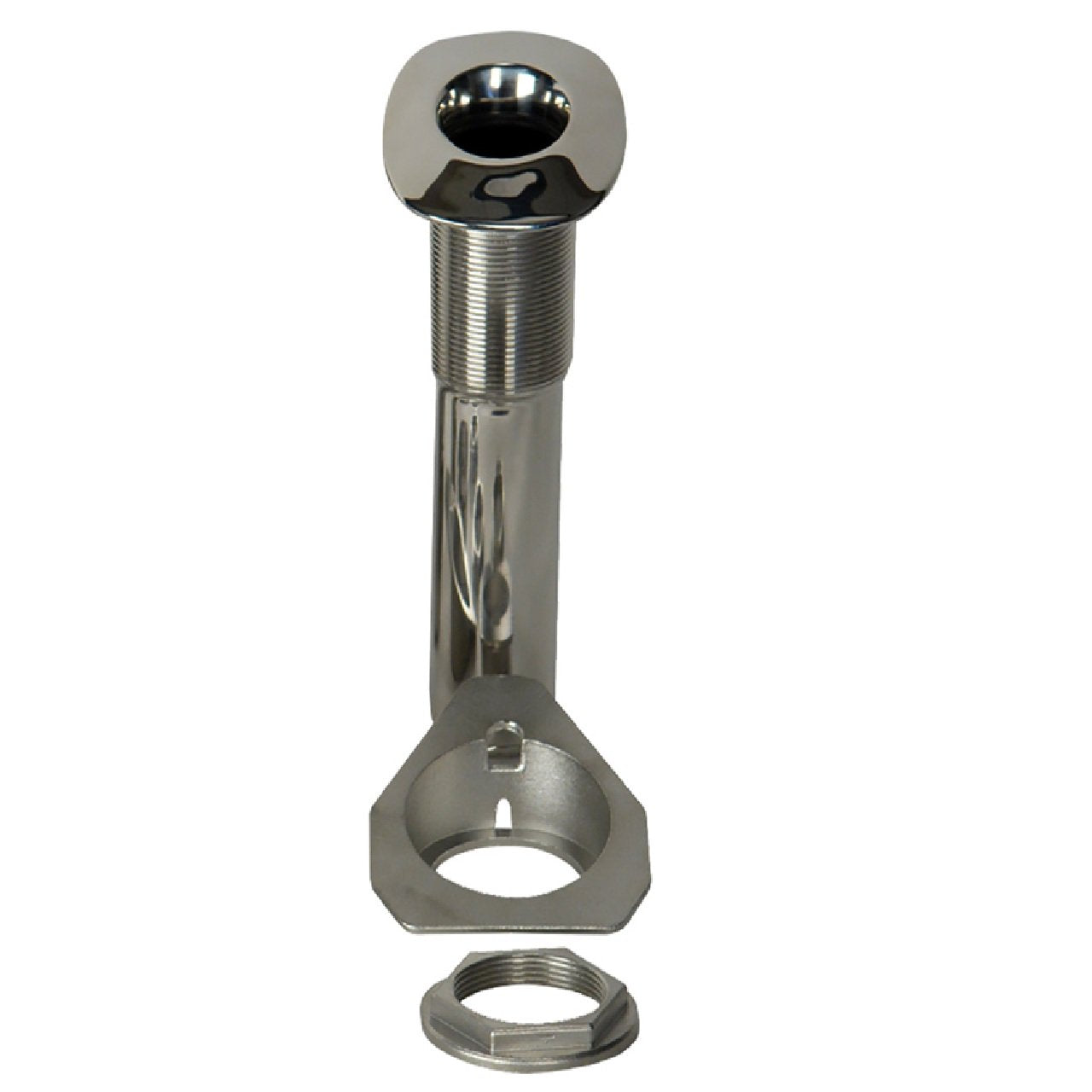 C.E. Smith 80 Series Screwless Flush Mount Rod Holder - 15 Degree - Stainless Steel - Cast Bottom - Black Liner