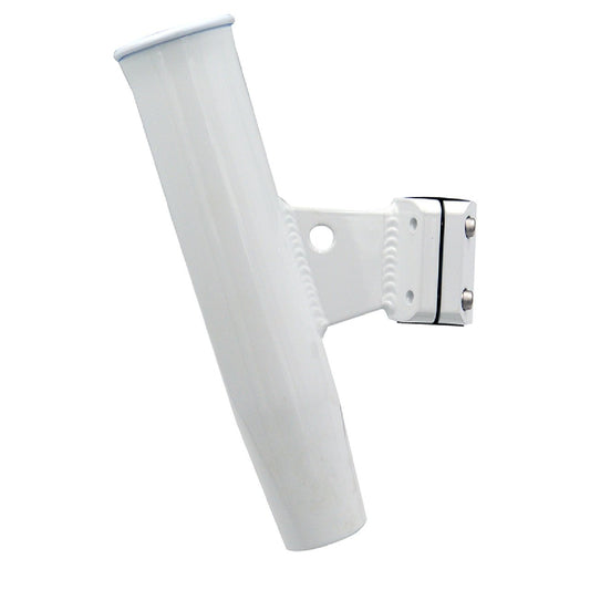 C.E. Smith Aluminum Vertical Clamp-On Fishing Rod Holder 1-5/16" OD White
