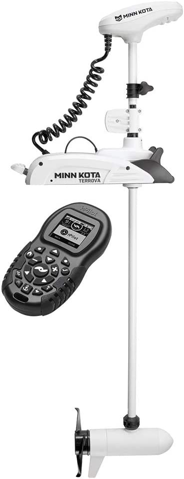 Minn Kota 1363741 Riptide Terrova Saltwater Electric-Steer Bow-Mount Trolling Motor with Digital Maximizer & i-Pilot GPS, 80 lbs Thrust, 60" Shaft