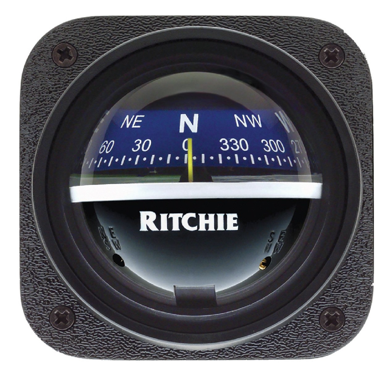 Ritchie V-537B Explorer Compass - boat Bulkhead Mount - Blue Dial