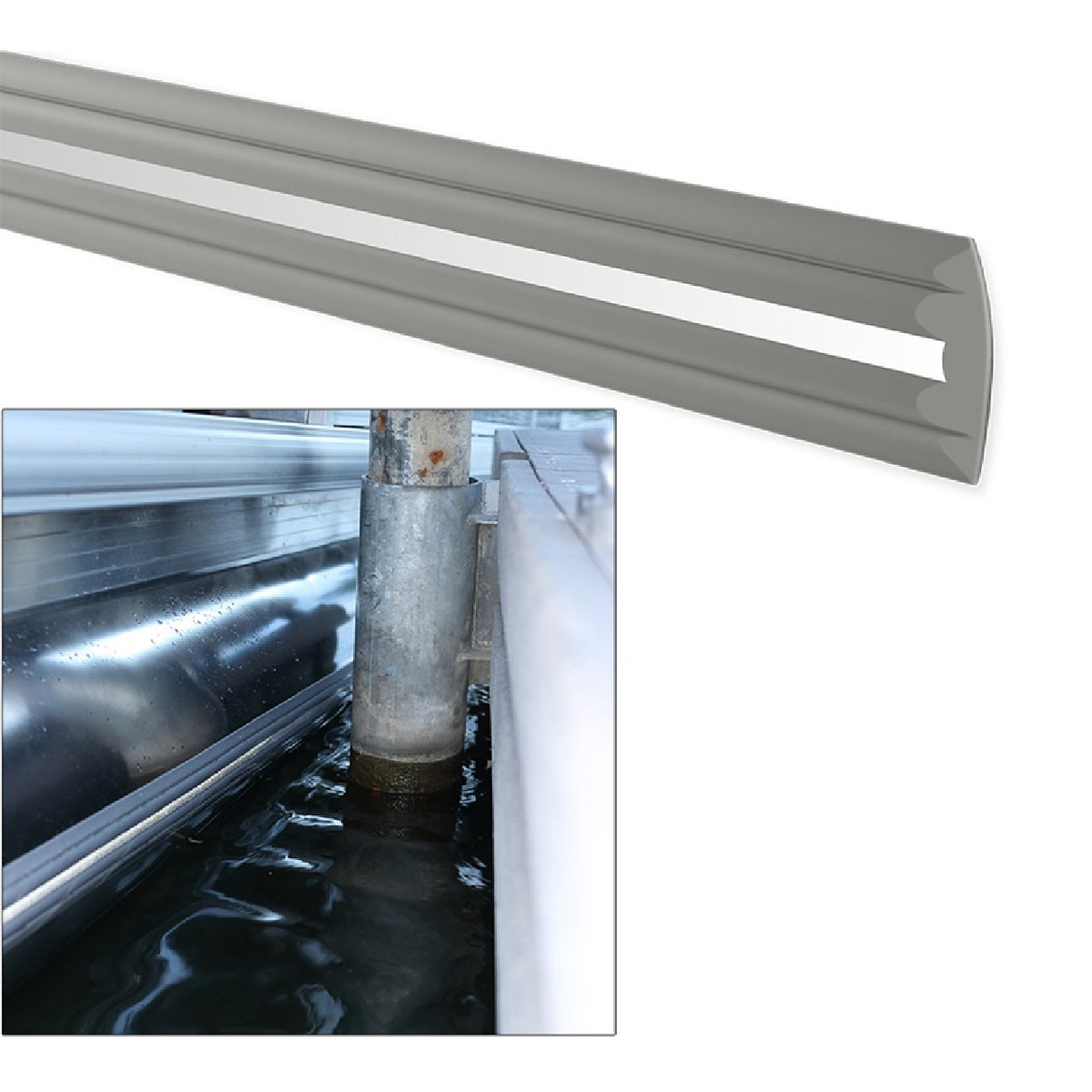 Megaware PontoonGuard Boat Protection System- Gray, 40' (30540)