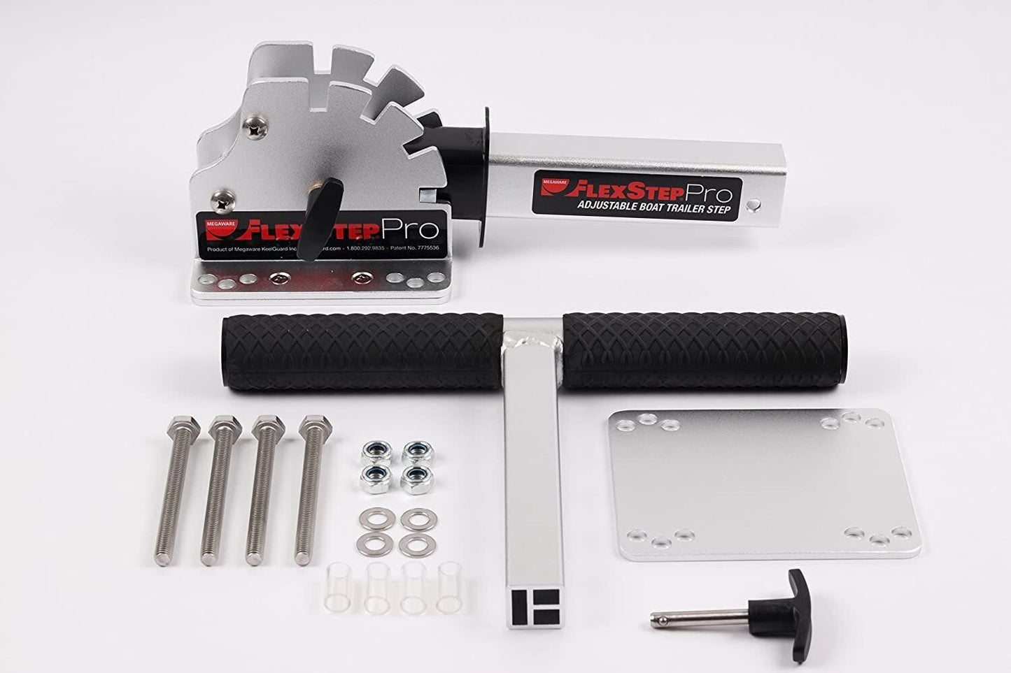 Megaware FlexStep® Pro Package - Aluminum Boat Trailer Step
