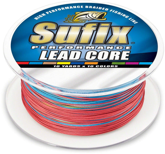 Sufix Performance Lead Core - 27lb Fishing Line - 10-Color Metered - 200 yds
