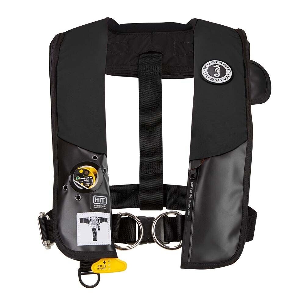 Mustang HIT Inflatable Automatic PFD w/Harness - Black [MD3184/02-BK]