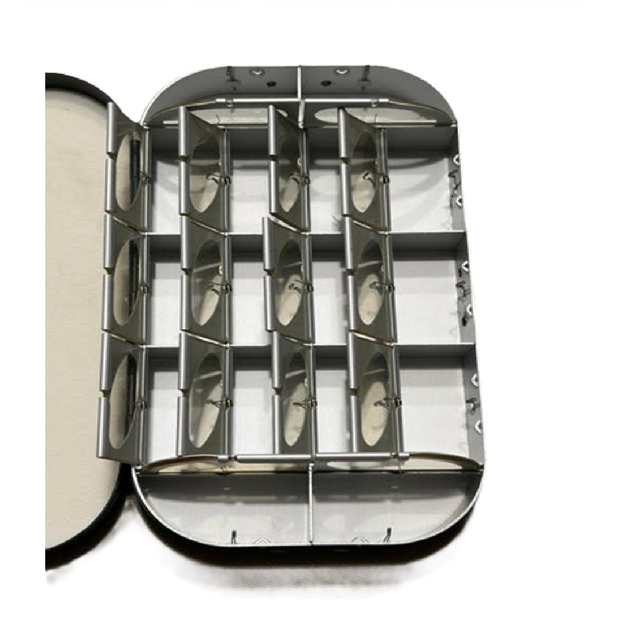 Okuma Classic Aluminum Fly Fishing Tackle Box with 16 Compartments Fly Box BM1