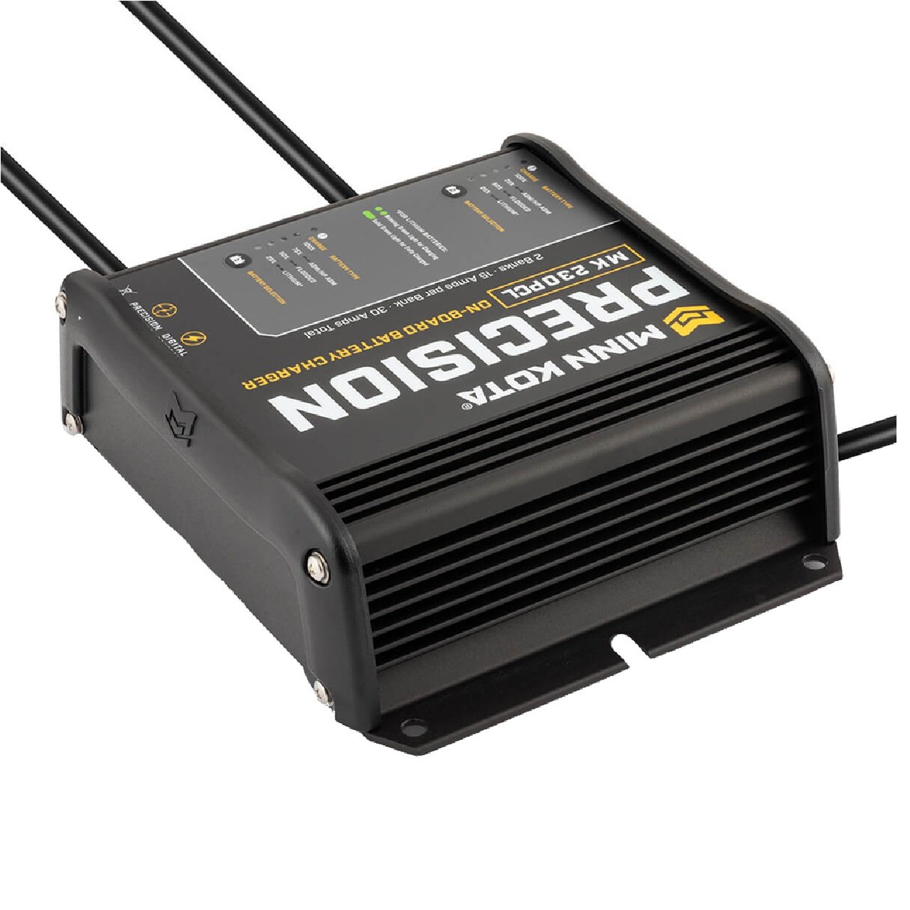 Minn Kota On-Board Precision Charger MK-230 PCL 2 Bank x 15 AMP LI Optimized Charger 1832302