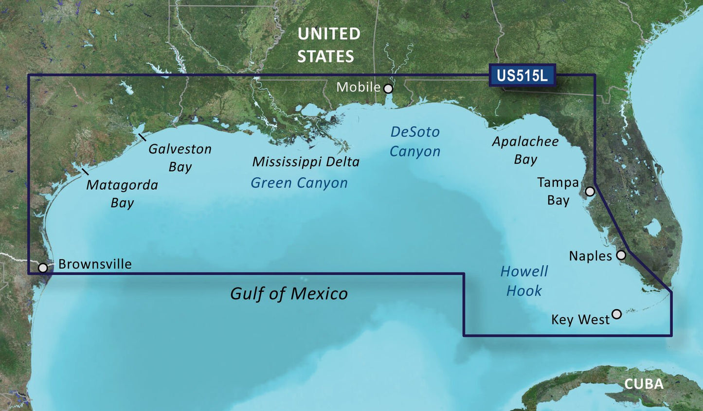 Garmin BlueChart® g3 Vision® HD - VUS515L - Brownsville - Key Largo -
