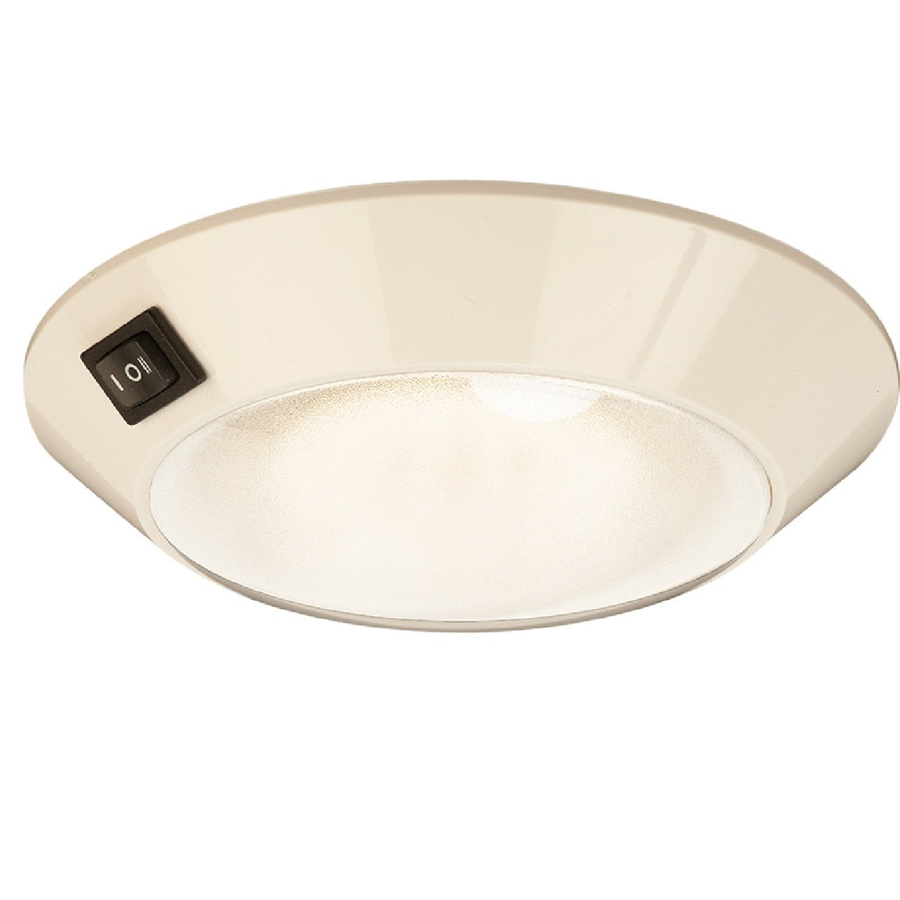 Sea-Dog White Plastic LED Dome Boat Light 4" Day/Night - Clear/Red Bulb