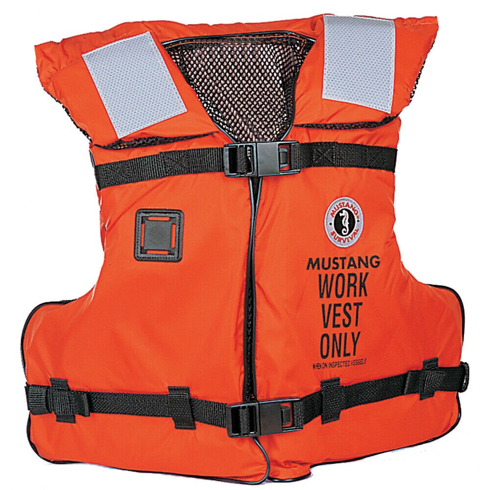 Mustang Survival Type III/V Marine Work Vest - Orange - Adult Universal