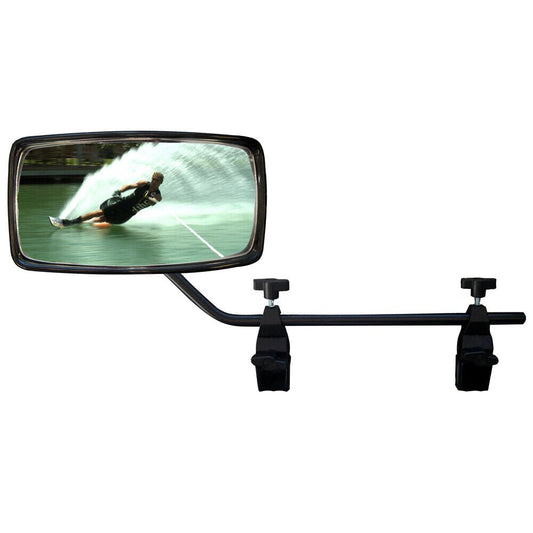 Attwood Clamp-On Ski Mirror - Universal Boat Mount up to 1/2" thick window