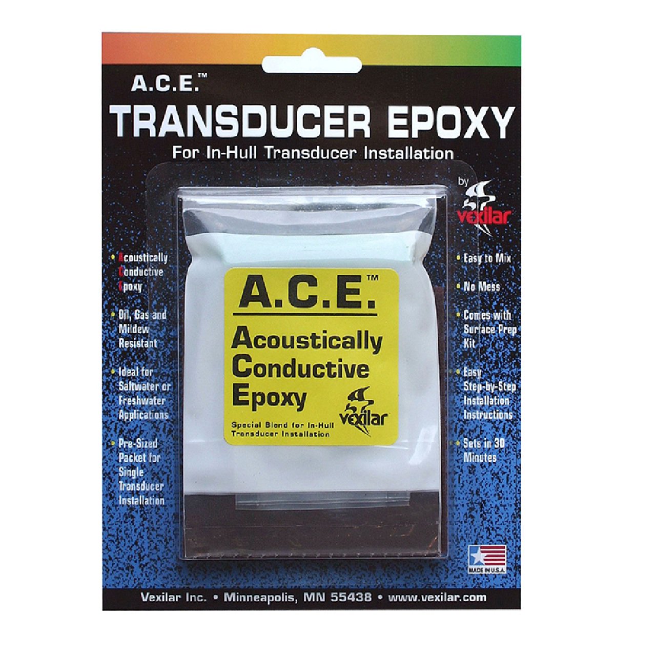 Vexilar A.C.E. Boat Transducer Epoxy