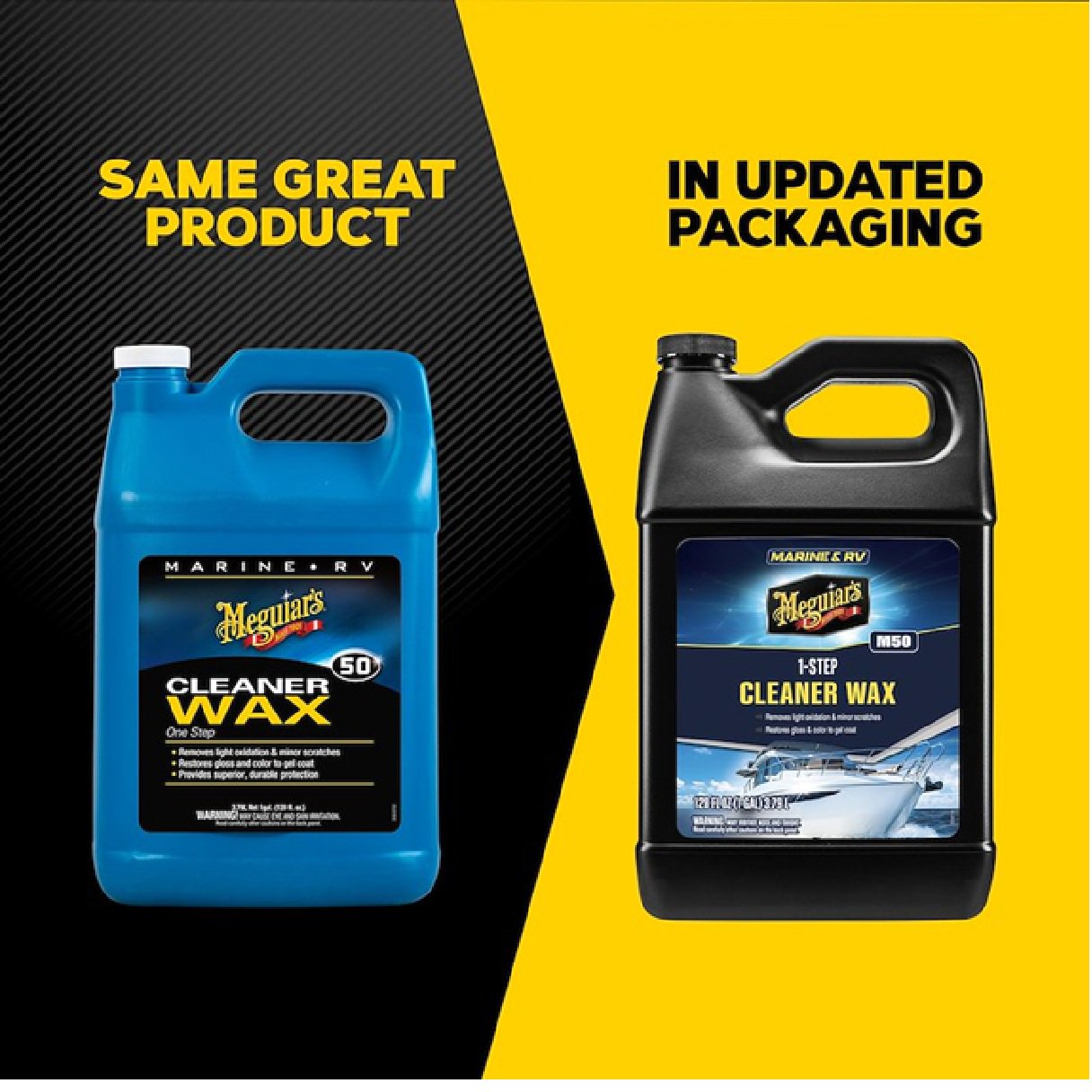 Meguiar's #50 Boat/RV One Step Cleaner Wax - Liquid 1 Gallon (M5001)