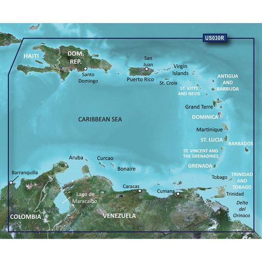 Garmin BlueChart® g3 Vision® HD - VUS030R - Southeast Caribbean