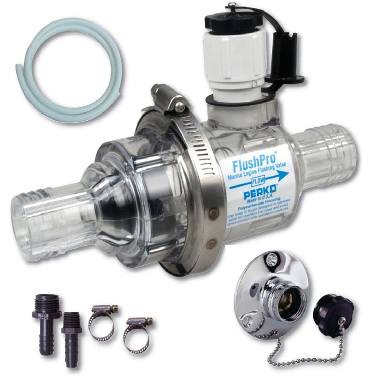 Perko Flush Pro Valve Kit - 1 1/4" Boat Motor Flush Kit