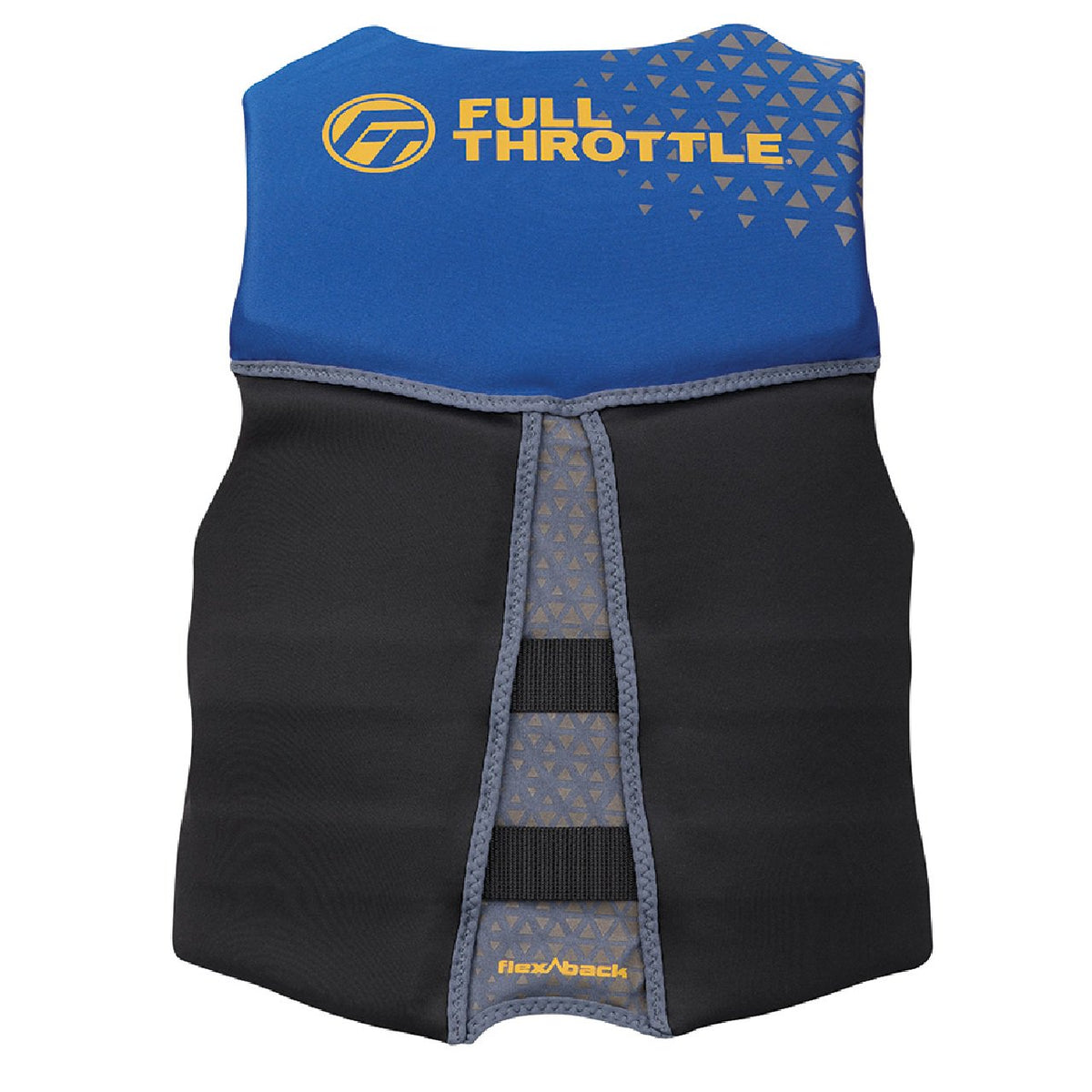 Full Throttle Men's Rapid-Dry Flex-Back Life Jacket - XL - Blue/Black