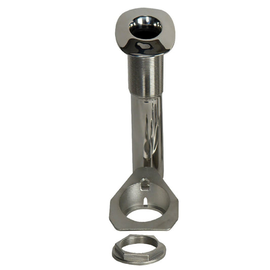 C.E. Smith 80 Series Screwless Flush Mount Rod Holder - 15 Degree - Stainless Steel - Cast Bottom - Black Liner