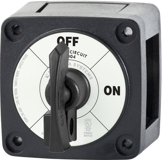 Blue Sea Single Boat Battery Circuit ON-OFF w/Locking Key - Black 6004200