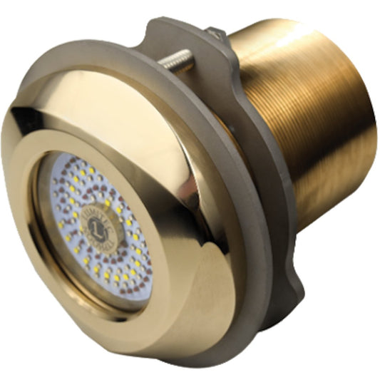 Lumitec SeaBlaze Typhoon Underwater Boat Light  Bronze Thru-Hull LED Light - White/Blue