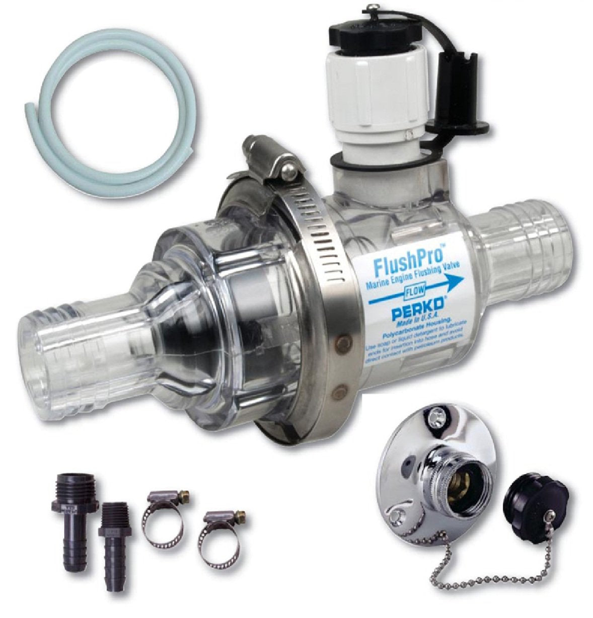 Perko Flush Pro Valve Kit - 1 1/4" Boat Motor Flush Kit