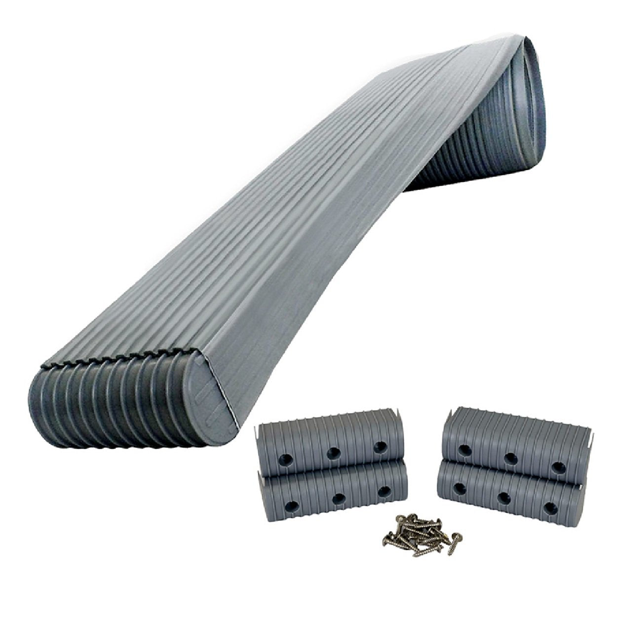 Caliber Boat Trailer BunkWrap Kit-Grey 24' x 2" x 6" Roll 4 Caps