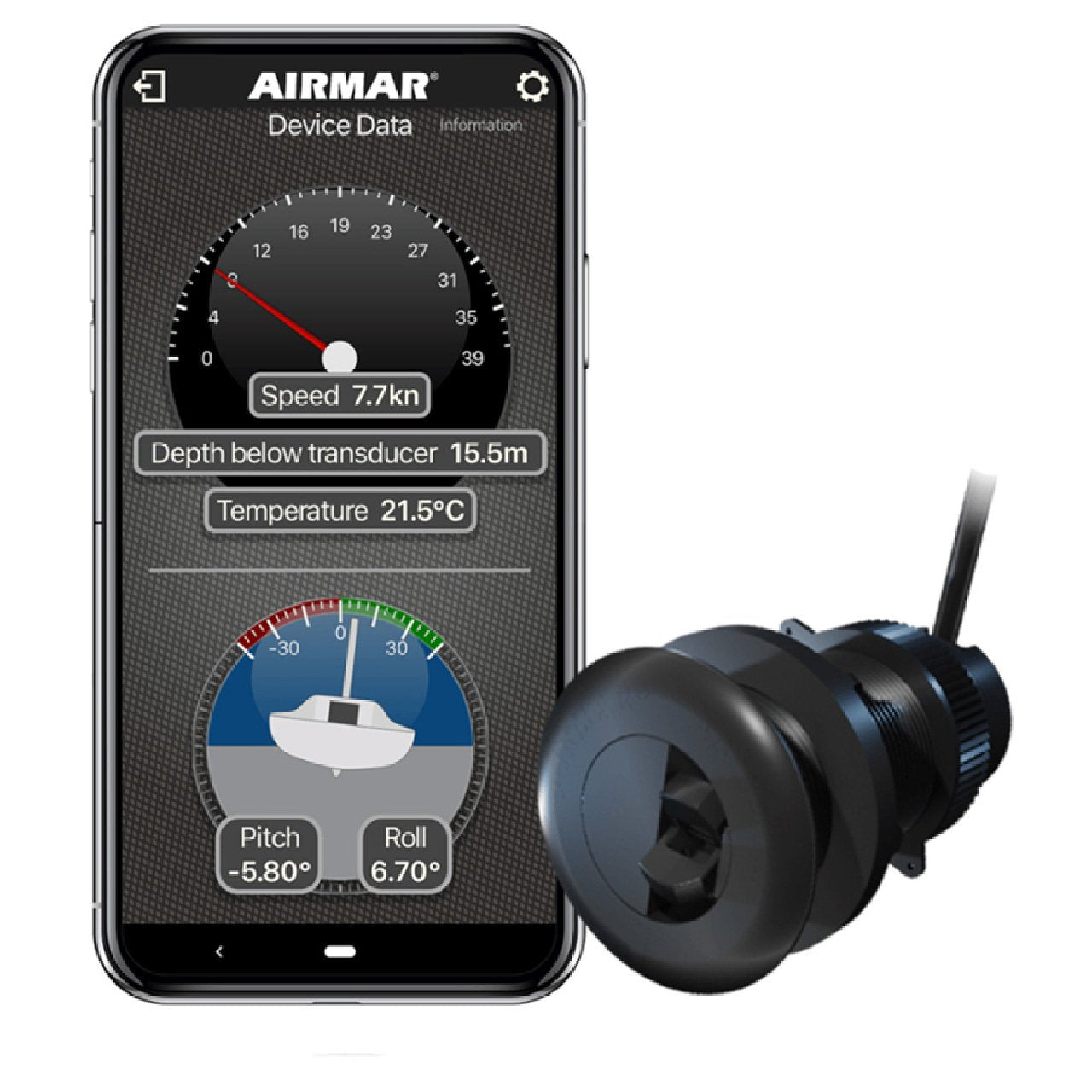 Airmar DST820-PV-N2 PSTI Plastic Thru-Hull Transducer w/Bluetooth 235kHz