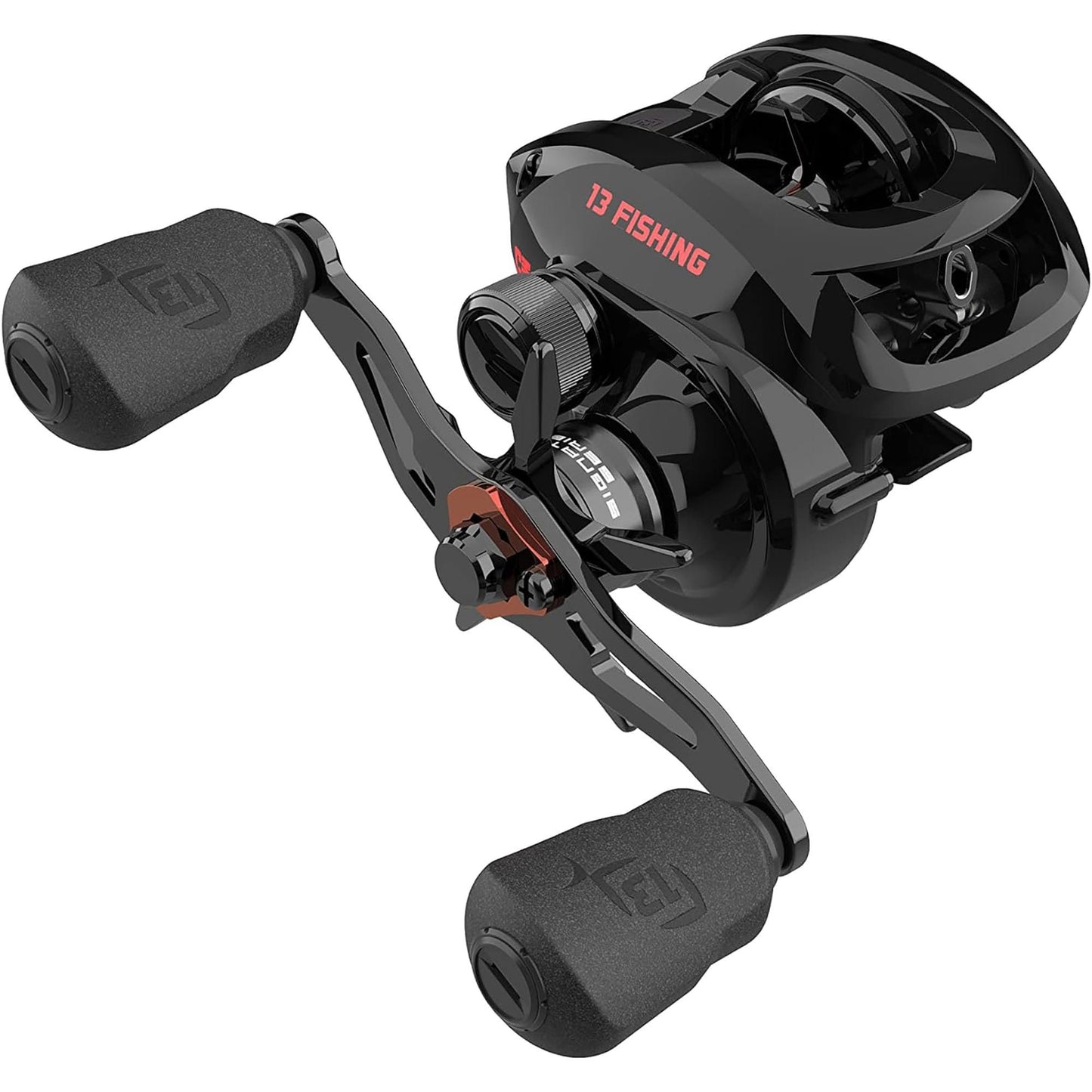 13 FISHING - Inception G2 Baitcast Reel - 7.3:1 Gear Ratio - Right Hand Retrieve (Fresh) - ING2-7.3-RH Black