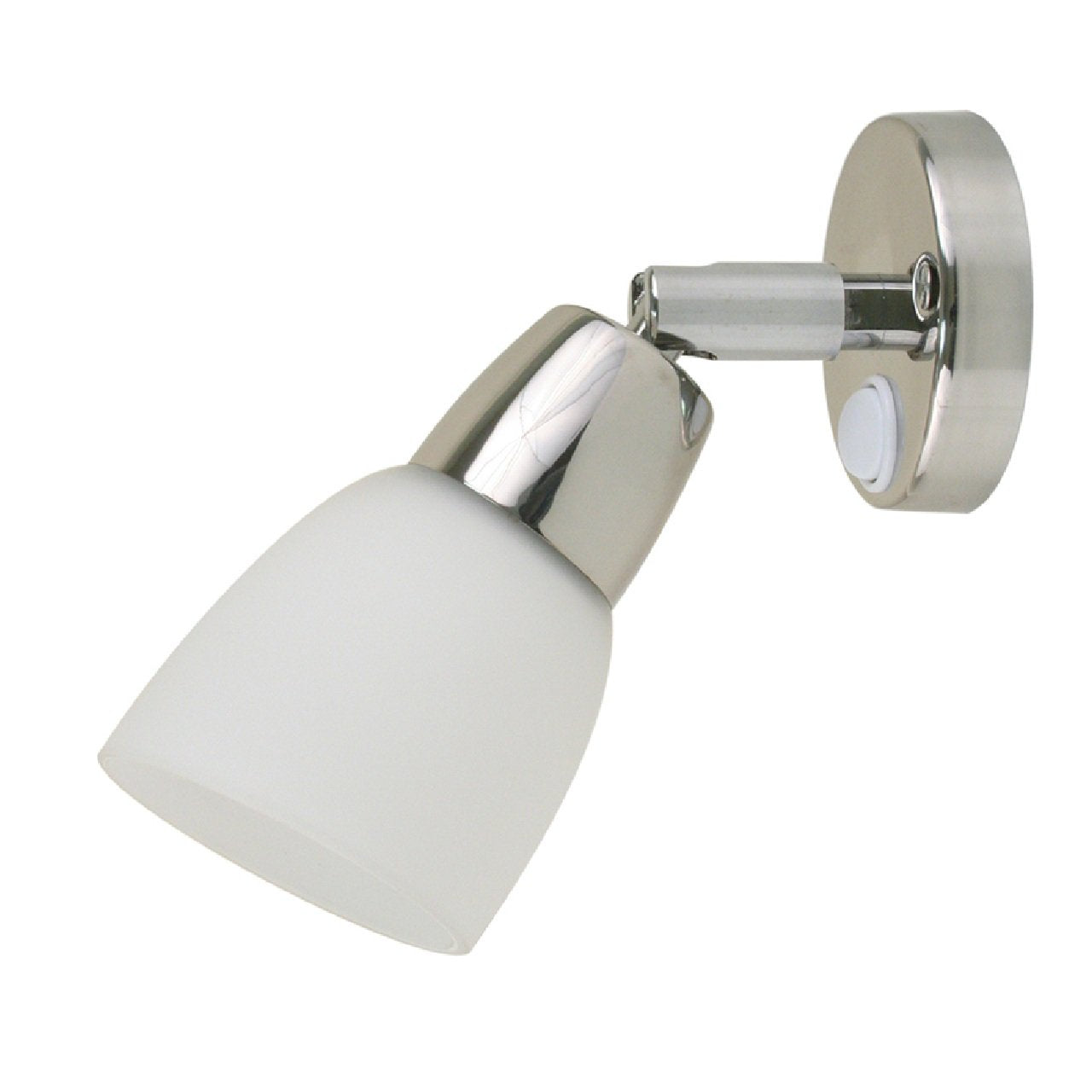 Scandvik SS Boat Reading Light w/Frosted Glass Shade - 10-30V