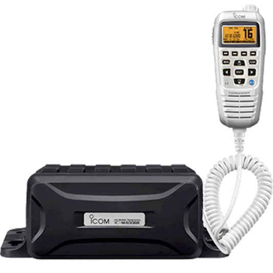 Icom VHF Marine Black Box Radio with White Command Mic M400BB SW 31