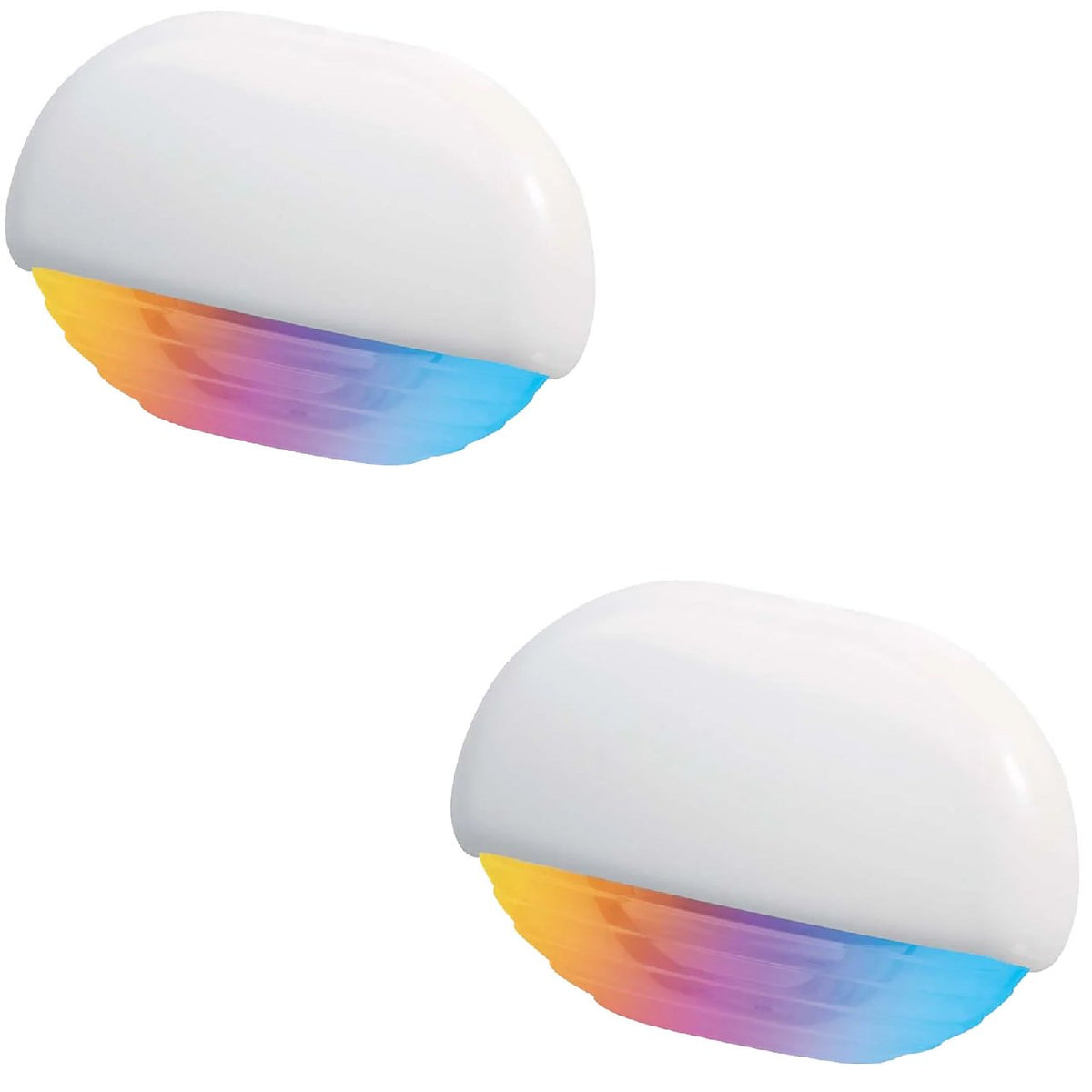 Hella Marine Apelo RGB Step Lamp - White Cap (2 Pack)