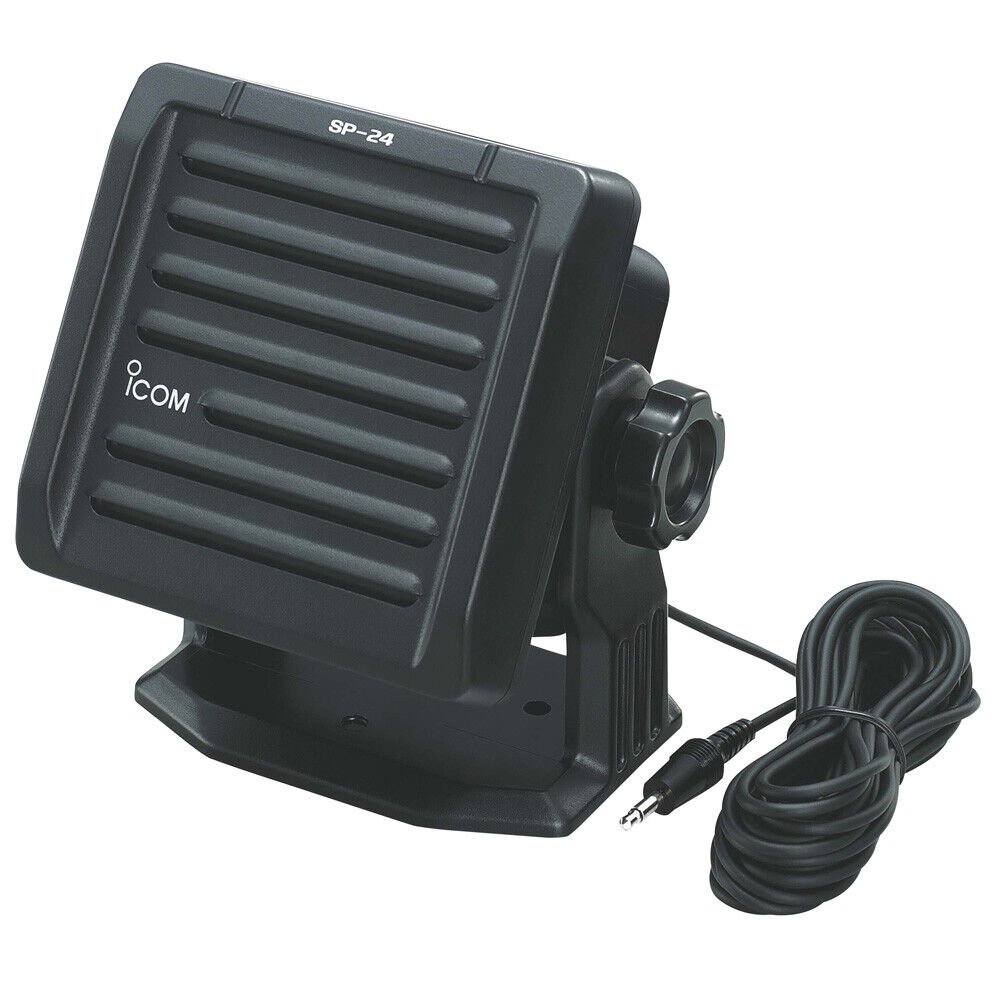 Icom 4 x 4 Inch External Marine Radio Speaker - Black (SP24)