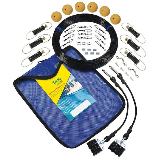 TACO Premium Fishing Outrigger Mono Triple Rigging Kit with bag