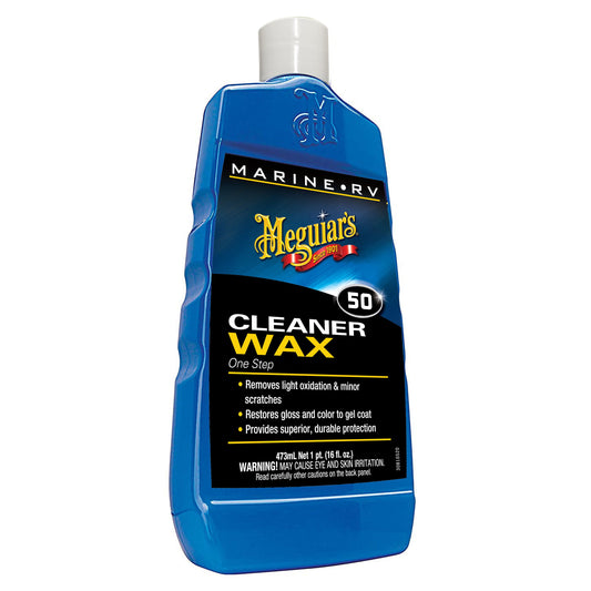 Meguiar's M50 Marine/RV One Step Cleaner Wax, M5016, 16 Oz