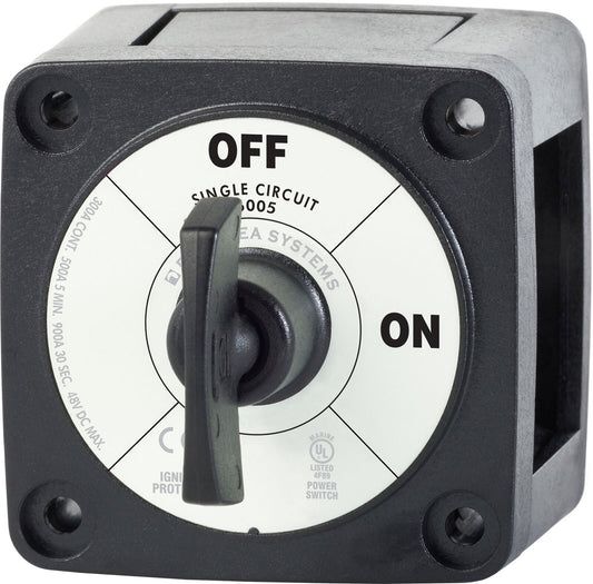 Boat Battery Switch Blue Sea 6005200  Single Circuit ON-OFF - Black