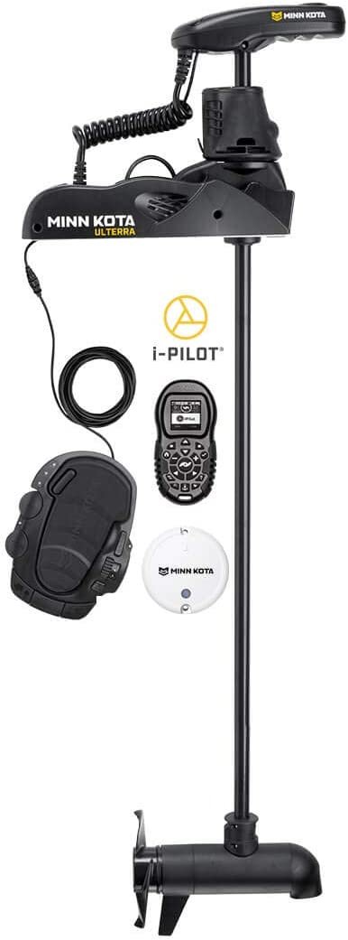 Minn Kota Ulterra Freshwater Electric-Steer Bow-Mount Trolling Motor with Universal Sonar 2 & i-Pilot GPS, 80 lbs Thrust