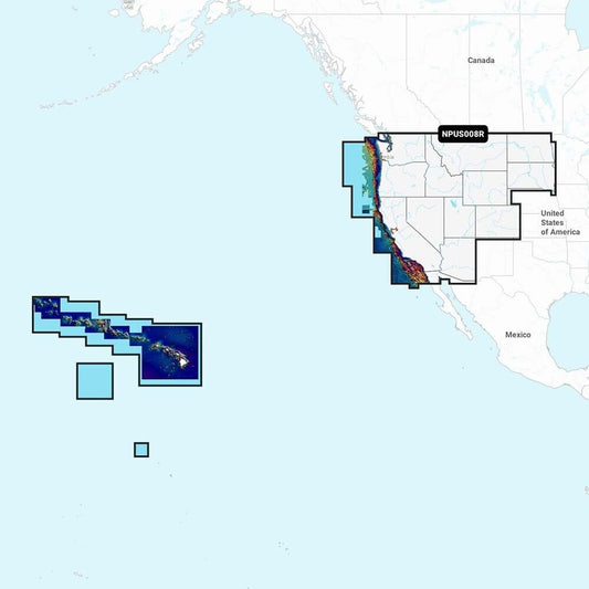 Navionics 010-C1371-40 Platinum Plus NPUS008R U.S. West Fishing Map