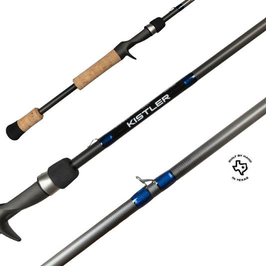 Kistler Helium Deep Cranks, Swimbait, Umbrella Rigs Casting Rods 7’6” Med-Heavy