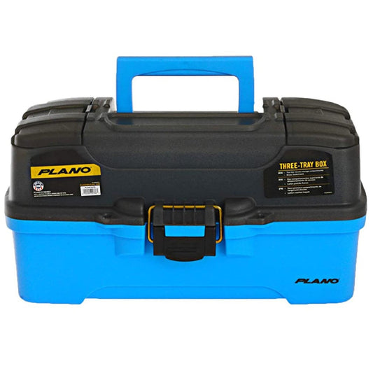 Plano 3-Tray Tackle Box w/Dual Top Access - Smoke & Bright Blue