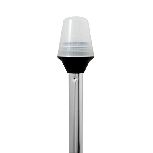 Attwood Frosted Globe Pole Light w/2-Pin  - 12V - 42"